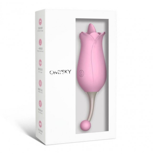 TAIWAN OMYSKY - Sweet Tongue Clit Massager Vibrator (Chargeable - Pink)